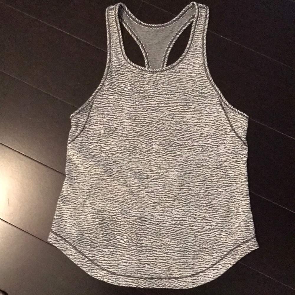 LuluLemon black and white tank top